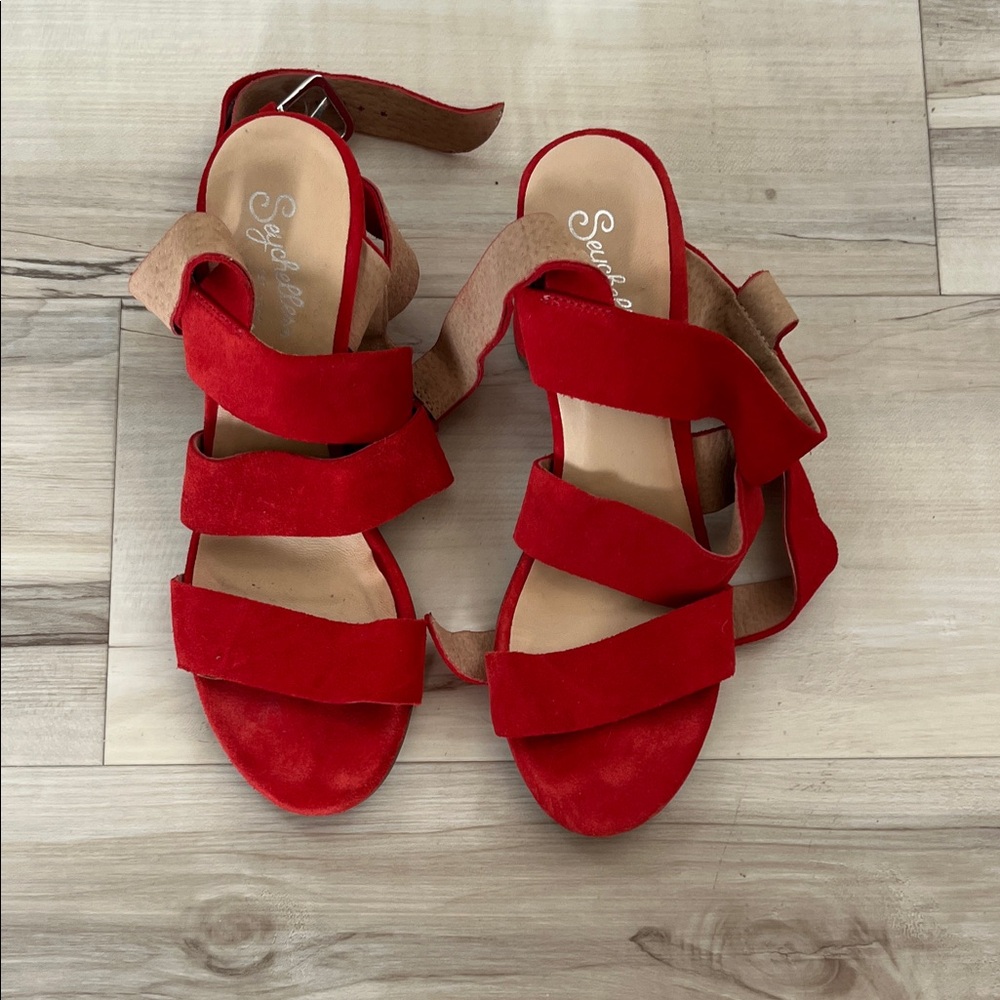 Seychelles Bold Red Sandals